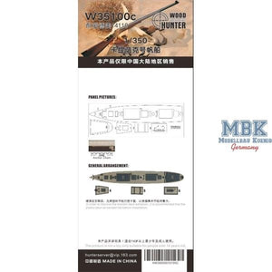 Wood Hunter W35100 Cutty Sark sailing ship ( for Academy 14110 ) 1/350 – immagine 2