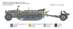 Italeri 6595 Sd. Kfz. 10 Demag D7 avec canon de 7,5 cm leIG 18 et équipage au 1/35 – image 3