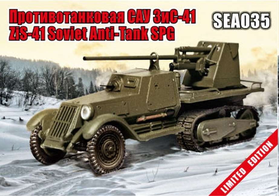 Maquette SEA035 ZiS-41 Canon automoteur antichar soviétique au 1/72