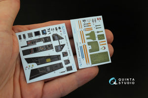 Quinta Studio QD32010 Mirage 2000-5 3D-Printed &amp;amp; colored Interior on decal paper (for Kitty Hawk kit) 1/32 – immagine 2
