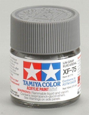 Tamiya XF75 IJN Gray (Kure Arsenal) (81775) Acrylic paint 10ml – immagine 2
