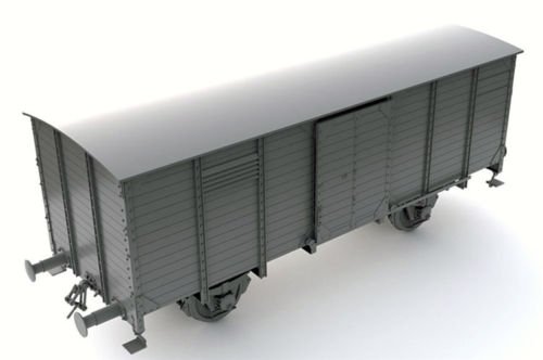 Thunder Model 35901 German Gedeckter Guterwagen G10 1/35 – immagine 6