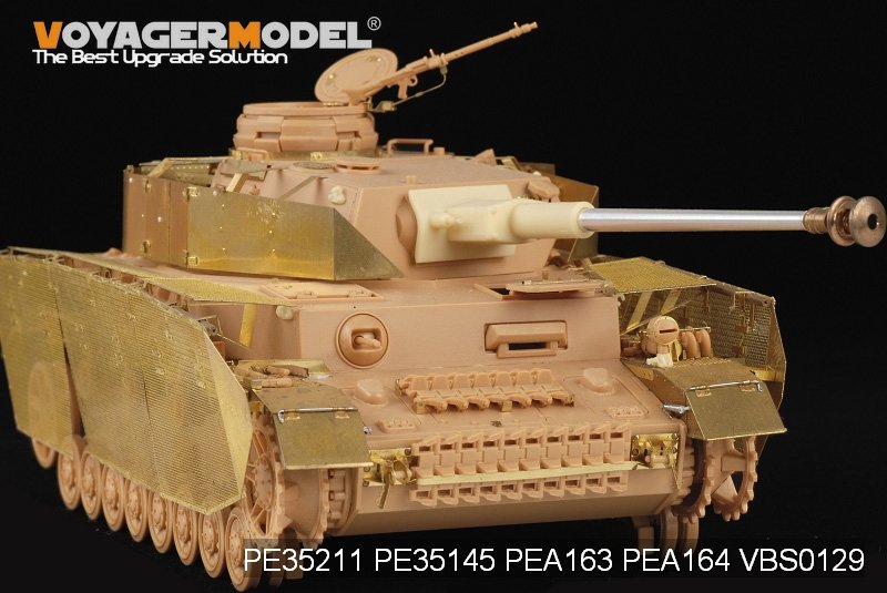 Voyager Model PEA164 WWII German Panzer.IV Ausf.J &amp;quot;Thoma shields&amp;quot; wire mesh schürzen (For All) 1/35 – immagine 9