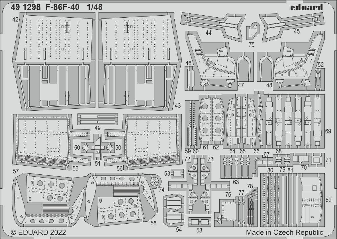 Eduard BIG49350 F-86F-40 AIRFIX 1/48 – image 4