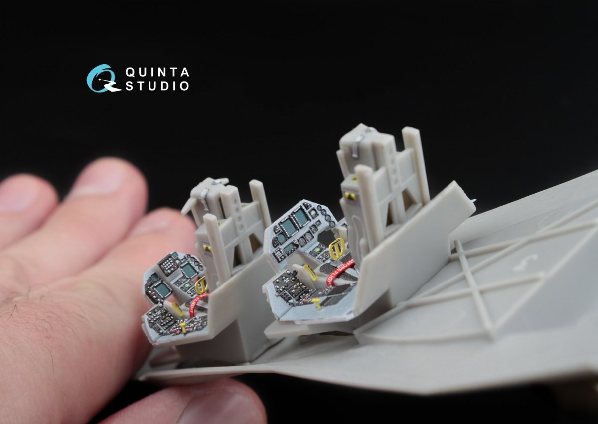 Quinta Studio QD48032 F-16D 3D-Printed &amp;amp; colored Interior on decal paper (for Hasegawa kit) 1/48 – image 9