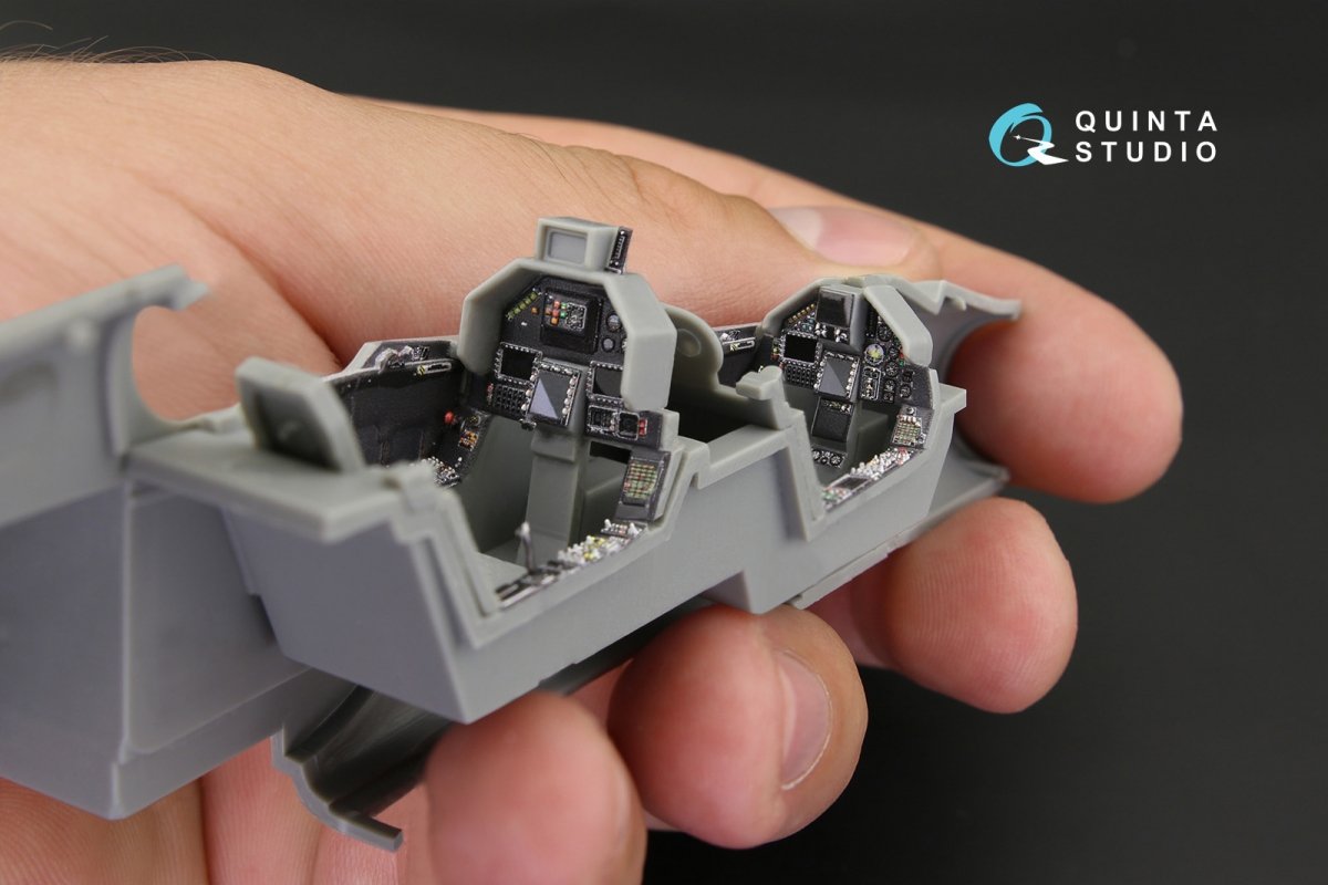 Quinta Studio QD48116 Mirage 2000D 3D-Printed &amp;amp; colored Interior on decal paper (for Kinetic kit) 1/48 – image 2