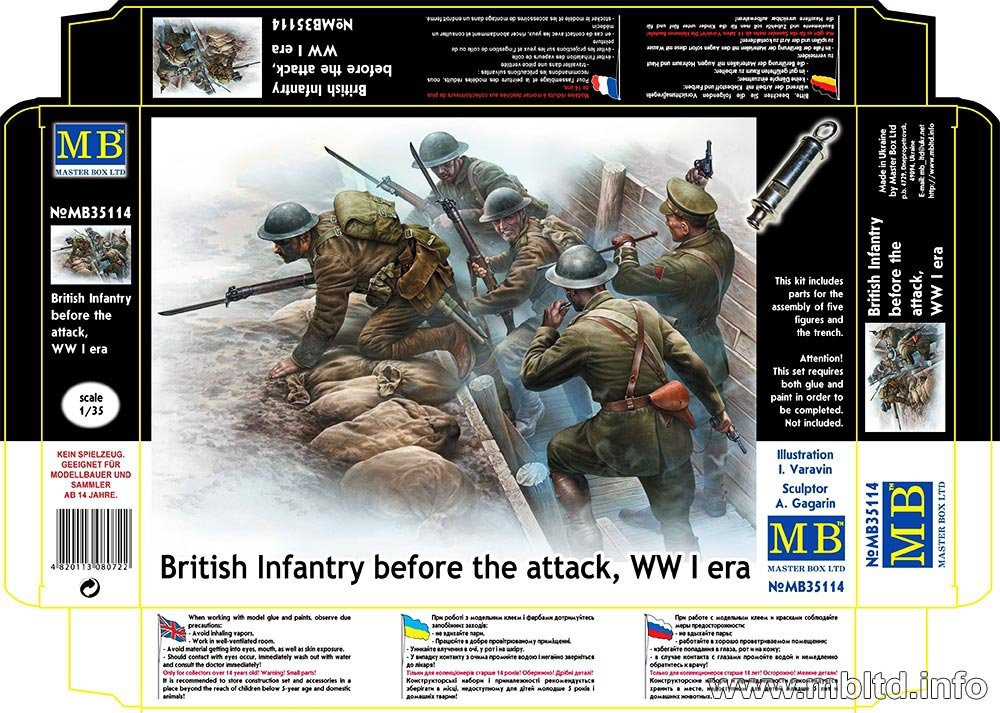 Master Box 35114 British Infantry before the WWI attack