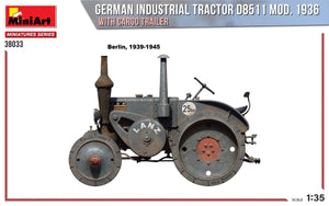 MiniArt 38033 GERMAN INDUSTRIAL TRACTOR D8511 MOD. 1936 WITH CARGO TRAILER 1/35 – image 6