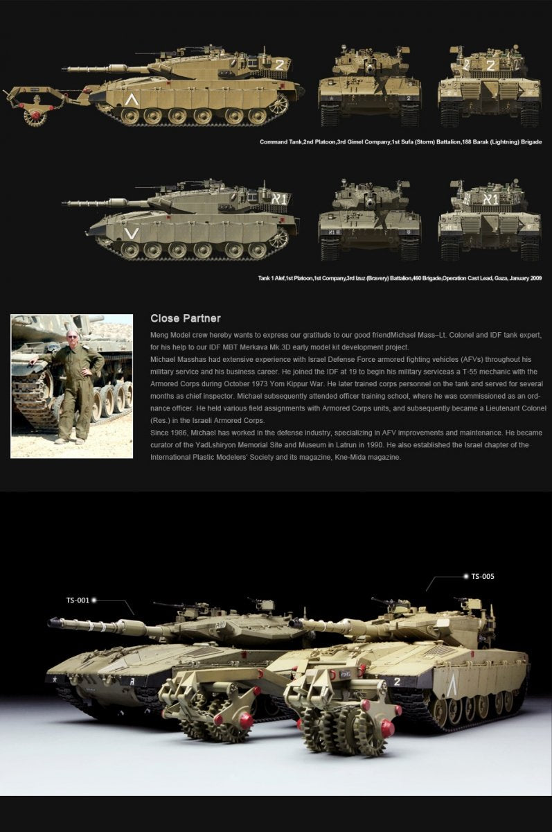 Meng Model TS-005 Merkava Mk.3 BAZ 1/35 – Bild 12