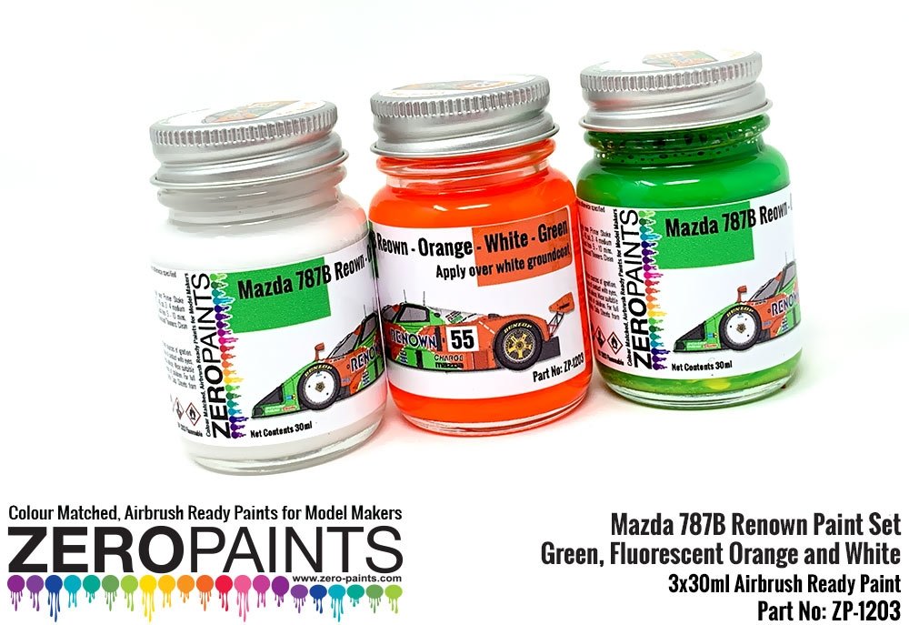 Kit de peinture Zero Paints ZP-1203 Mazda 787B Renown - 3 x 30 ml – image 4