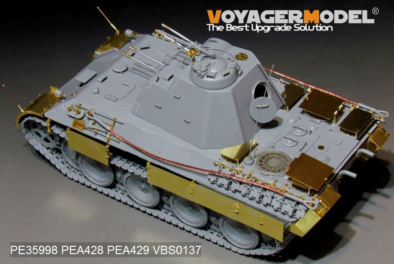 Voyager Model PE35998 WWII German FlaKPanzer V FlaKvierling 20mm MG 151/20 Basic For TAKOM 2105 1/35 – obrázek 8