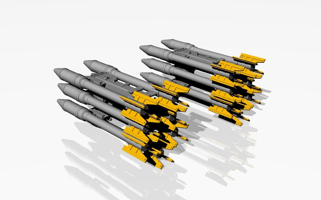 Armory Models ACA4814 S-3K unguided missiles w/ APU-14U launcher rack 1/48 – image 4