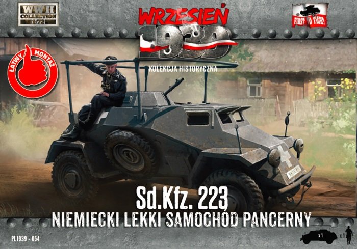 First to Fight PL054 German Light Armored Car Sd.Kfz. 223 (1/72) – imagen 2