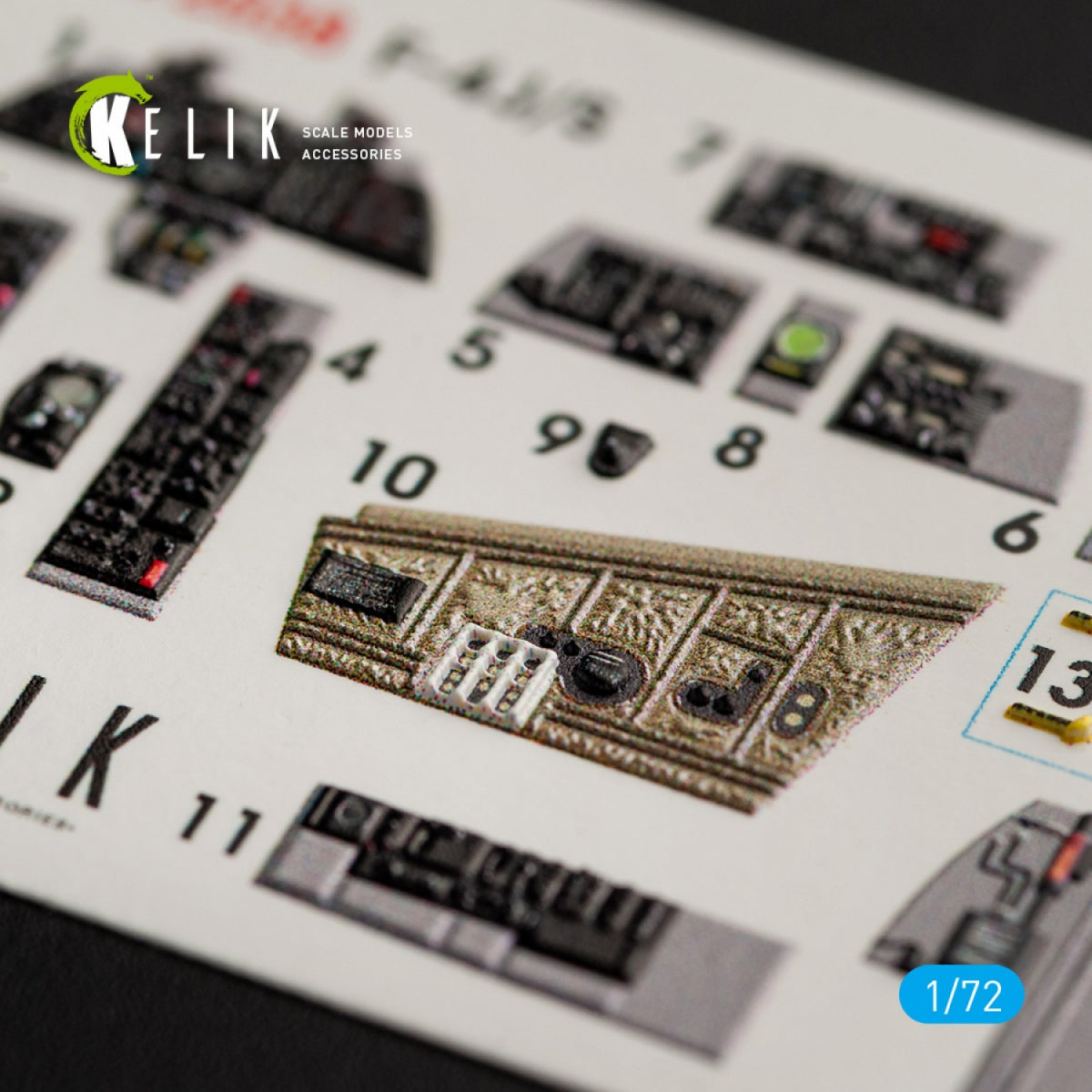 KELIK K72038 F-4J/S &amp;quot;PHANTOM II&amp;quot; INTERIOR 3D DECALS FOR HASEGAWA KIT 1/72 – image 2