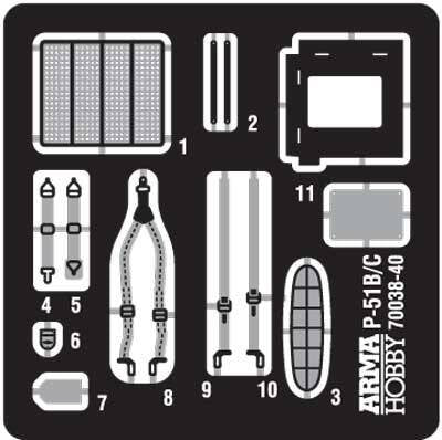 Arma Hobby 70040 F-6C Mustang™ Expert Set 1/72 – Bild 4