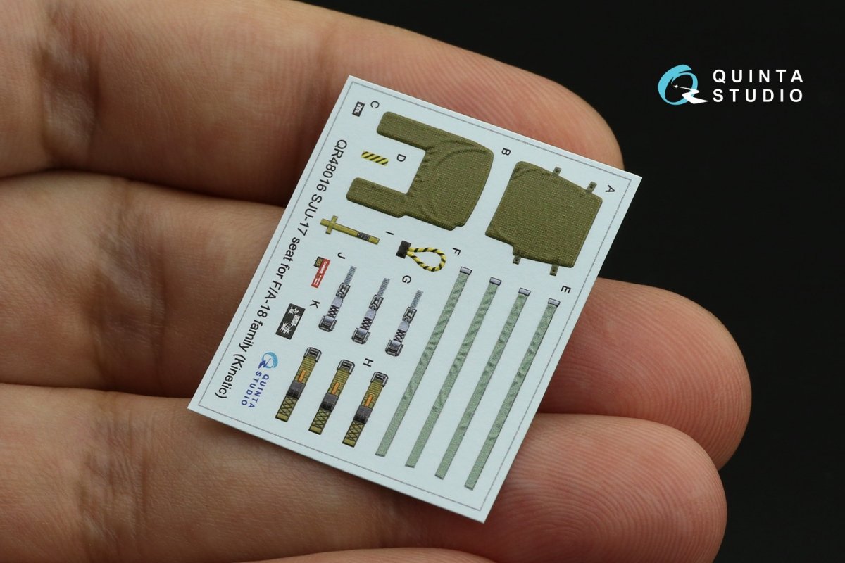 Quinta Studio QR48016 SJU-17 ejection seat for F/A-18 family (Kinetic) 1/48 – imagen 4