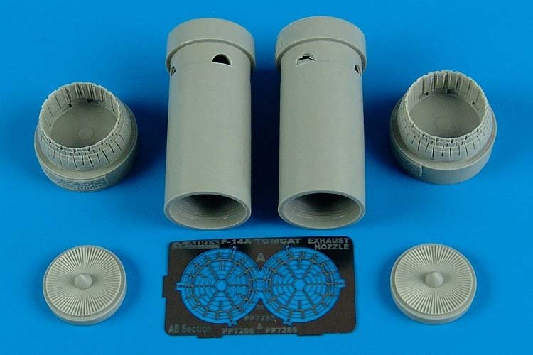 Aires 7286 F-14A Tomcat exhaust nozzles - opened position 1/72 Hobby boss