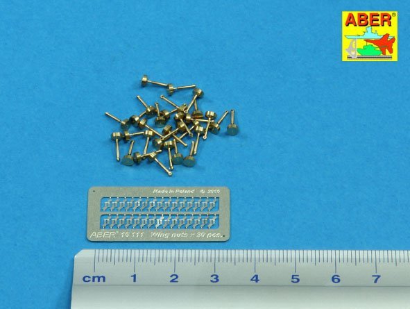 Aber 16111 Wing nuts PE nuts with turned bolt x 30 pcs. 1/16 – image 2