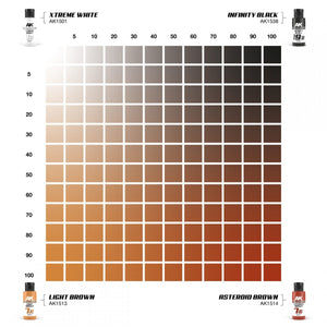 AK Interactive AK1549 DUAL EXO SET 7 – 7A LIGHT BROWN &amp;amp; 7B ASTEROID BROWN – immagine 2