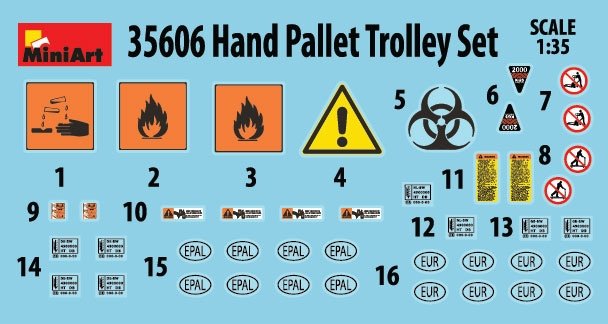 MiniArt 35606 HAND PALLET TRUCK SET 1/35 – image 2