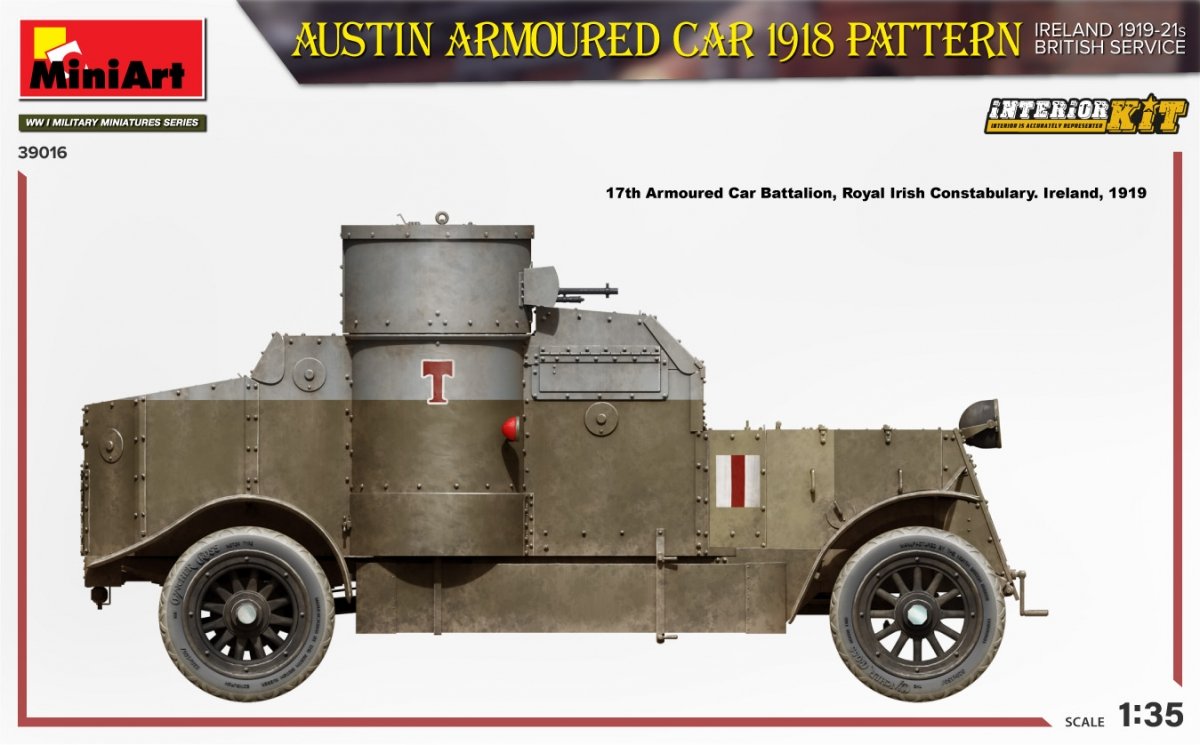 MiniArt 39016 AUSTIN ARMORED CAR 1918 PATTERN. IRELAND 1919-21. BRITISH SERVICE. INTERIOR KIT 1/35 – Bild 4