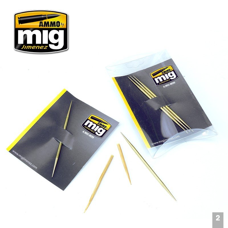 AMMO of Mig Jimenez 8026 BRASS TOOTHPICKS – Bild 2