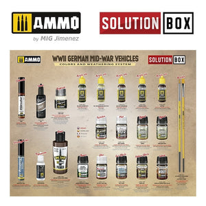 AMMO by Mig Jimenez 7727 SOLUTION BOX 21 – WWII German Mid-War Vehicles – image 5