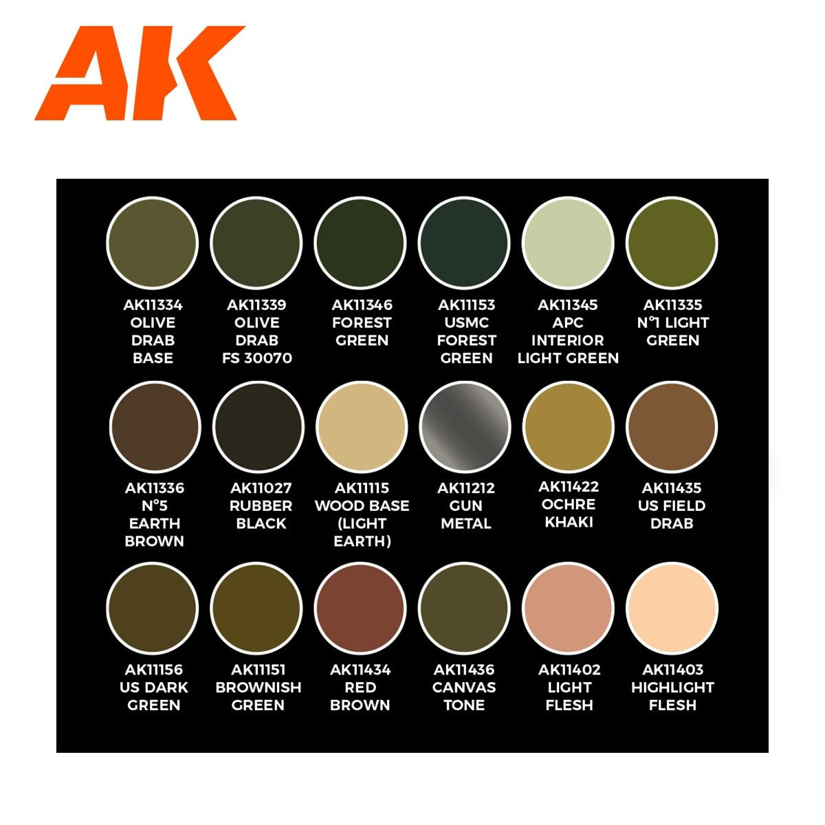 AK Interactive AK11763 SIGNATURE SET – ADAM WILDER 3G SET 18x17 ml – image 3