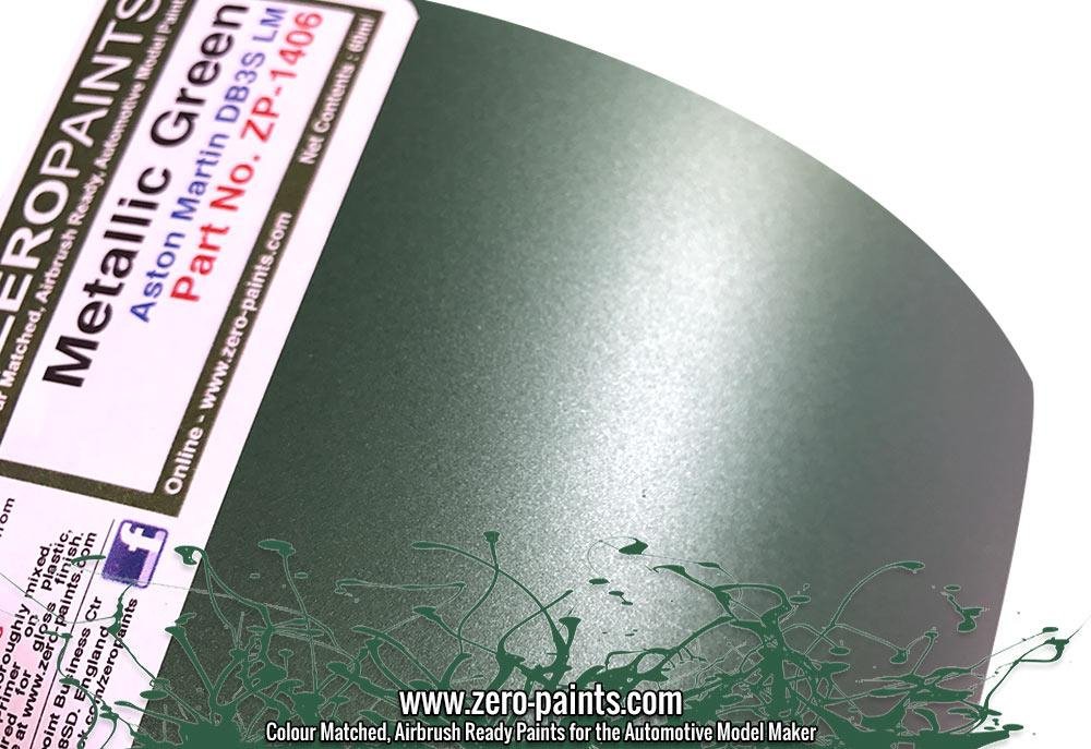 Zero Paints ZP-1406 - Aston Martin DBR3S LM Metallic Green Paint 60ml – image 3