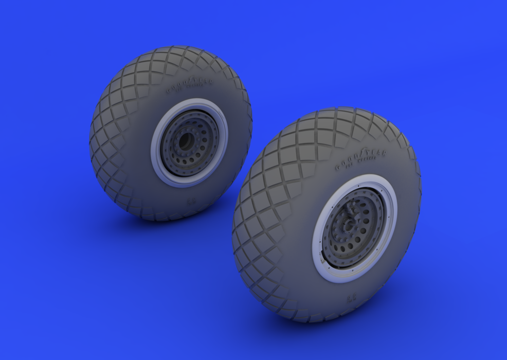 Eduard 632017 B-17 wheels 1/32 (HONG KONG MODELS) – image 2