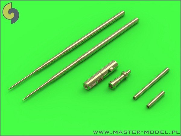 Master AM-48-090 MiG-17A/P/F (Fresco A, B, C) - 37mm and 23mm gun barrels set &amp;amp; Pitot Tubes (1/48)