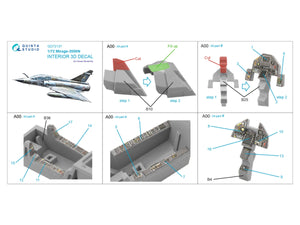 Quinta Studio QD72137 Mirage 2000N 3D-Printed colored Interior on decal paper (Dream Model) 1/72 – image 2