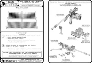Master GM-35-066 Cartridge Belt Connectors and Empty Cases for Browning M2 .50 Cal Rifle (150 pcs. + 150 pcs.) 1/35 – image 9