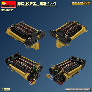 MiniArt 35427 Sd.Kfz. 234/4 SCHWERER PANZERSPÄHWAGEN 7.5 cm. INTERIOR KIT 1/35 – image 20