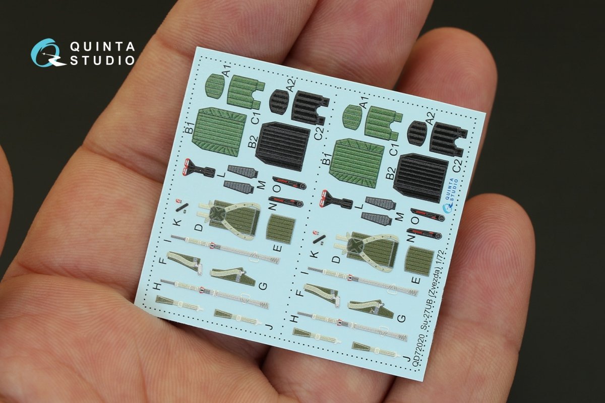 Quinta Studio QD48001 Yak-3 3D-Printed &amp;amp; colored Interior on decal paper (for 4814 Zvezda kit) 1/48 – image 4