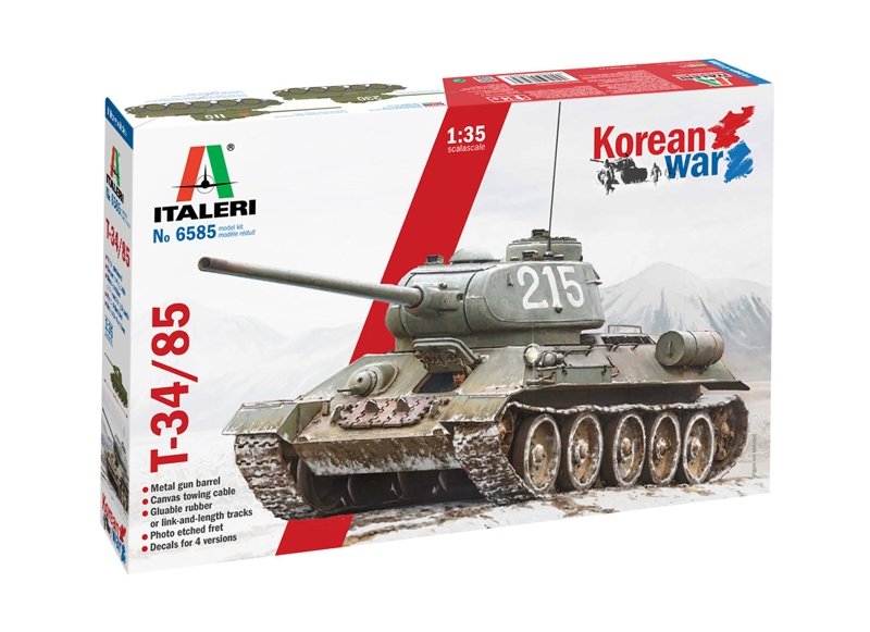 Italeri 6585 T-34/85 Guerre de Corée 1/35  – image 2