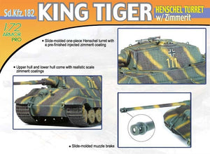 Dragon 7240 King Tiger Henschel Turret w/Zimm. 1/72 – obrázek 3