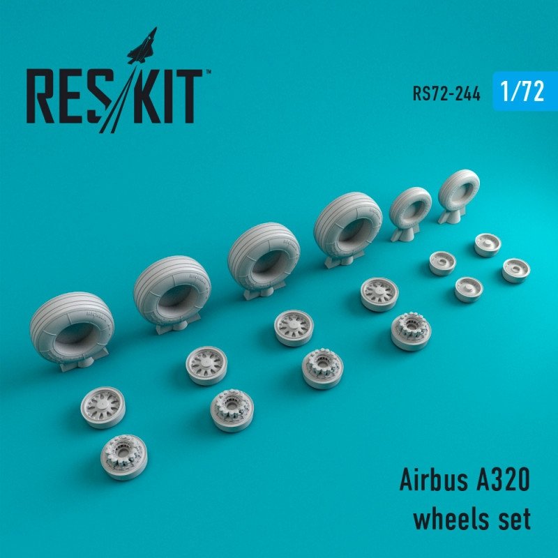 RESKIT RS72-0244 Jeu de roues A320 1/72