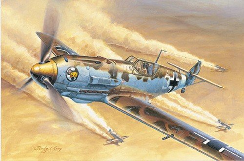 Trumpeter 02290 German IIWW fighter Messerschmitt Bf 109E-4/Trop 1/32