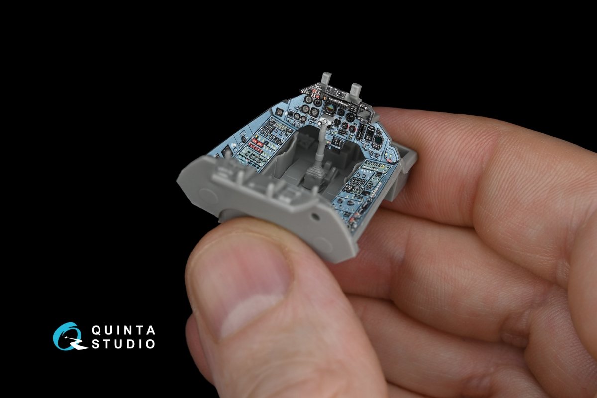 Quinta Studio QD48172 Su-33 3D-Printed &amp;amp; colored Interior on decal paper (for Kinetic kit) 1/48 – image 4
