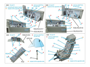 Quinta Studio QD32227 MiG-29UB 3D-Printed &amp;amp; colored Interior (Trumpeter) 1/32 – immagine 3
