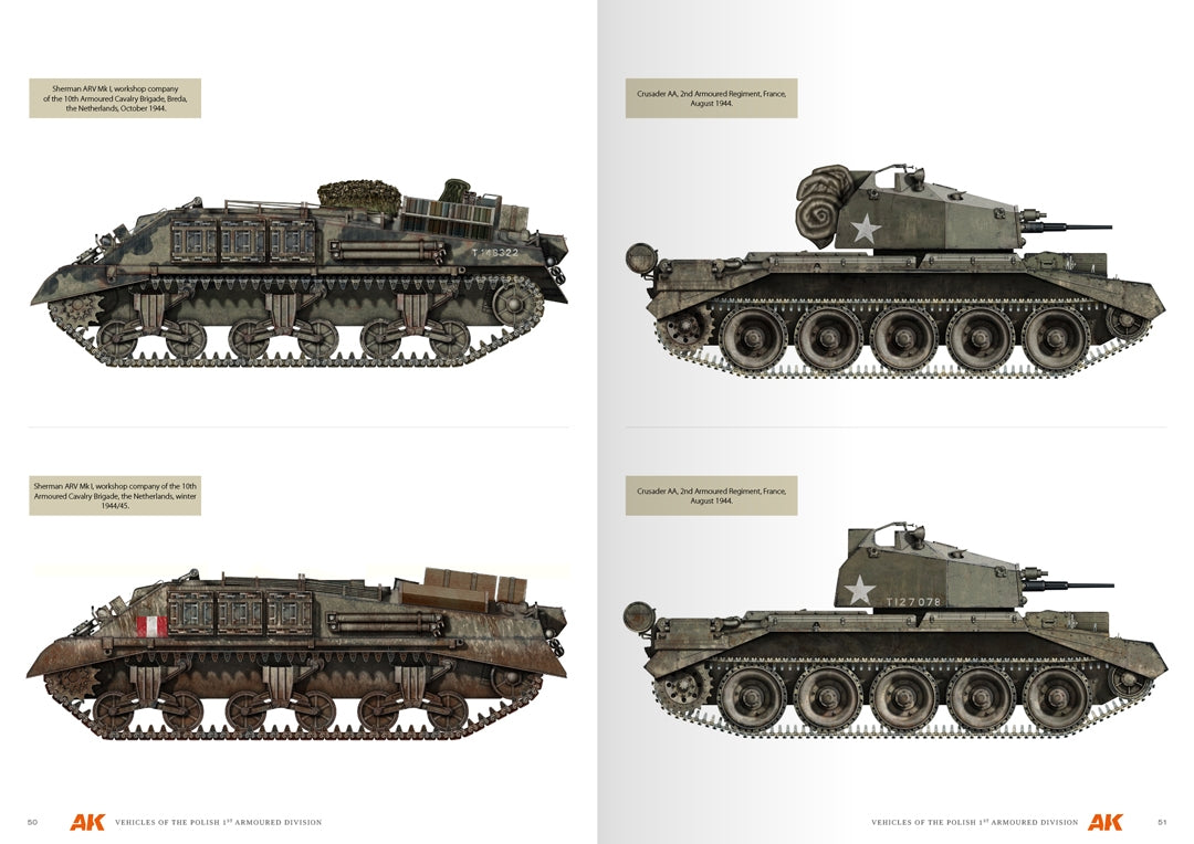 AK Interactive AK130010 VEHICLES OF THE POLISH 1ST ARMORED DIVISION – CAMOUFLAGE PROFILE GUIDE - English – image 8