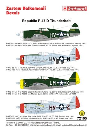 Techmod 72105 - Republic P-47D Thunderbolt 1/72 – zdjęcie 2