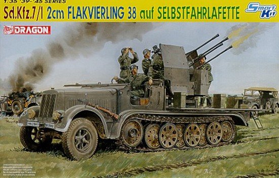 Dragon 6525 Sd.Kfz.7/1 2cm Flakvierling 38 auf Selbstfahrlafette 1/35