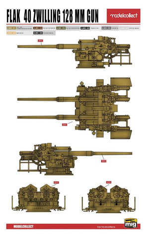 Modelcollect UA72150 WWII Germany landcruiser p.1000 ratte weapon set pack 1/72 – obrázek 7