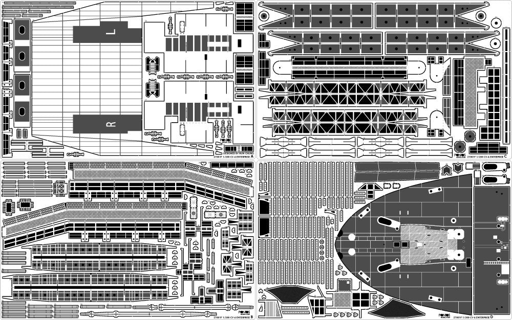 Pontos 27010FB USS CV-6 Enterprise 1942 Detail up set (20B Deck Blue) 1/200 – zdjęcie 12