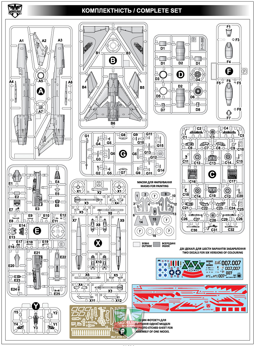 Modelsvit 72043 MiG-21 F-13 &amp;quot;007&amp;quot; 1/72 – Bild 2