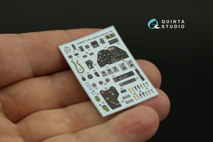 Quinta Studio QD48327 P-38J 3D-Printed &amp;amp; colored Interior on decal paper (Tamiya) 1/48 – image 4