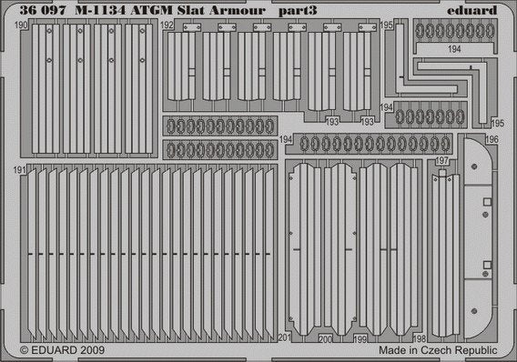 Eduard 36097 M-1134 ATGM slat armor 1/35 AFV Club – image 2