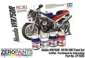 Zero Paints ZP-1500 Honda VFR750R - RC30 1987 Paint Set 4x30ml – image 2